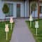 4ct Plaid Pastel Bunny Easter Pathway Marker Lawn Stakes Clear Lights